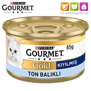 کنسرو پته گربه گورمت گلد 4 طعم - ماهی